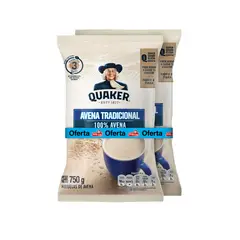 QUAKER - Avena Tradicional Pack 2 Bolsas 750 g