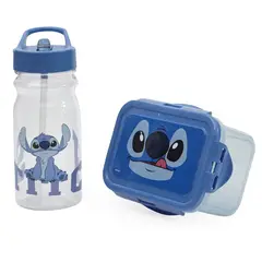 DISNEY - Pack Hermético y Botella Stitch