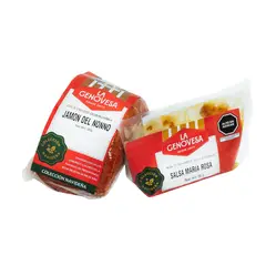 undefined - Pack Jamón del Nonno La Genovesa Empaque 450 g + Salsa