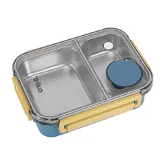 TRIKO - Lonchera Dos Divisiones Con Cubierto Acero 750mL