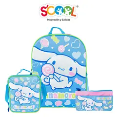 undefined - Set Mochila Ranger Oficio 2 Bolsillos EVA 3D Cinnamoroll