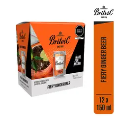 BRITVIC - Ginger Beer Pack 12 Latas 150 mL