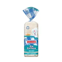 BIMBO - Pan sin Corteza Blanco Bolsa 590 g