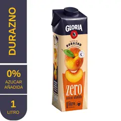 GLORIA - Bebida Zero Durazno Caja 1 L