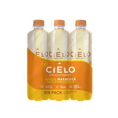 CIELO - Agua con Sabor Maracuyá Sixpack Botella 600 mL