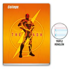 COLLEGE - Cuaderno Deluxe Tres Renglones CSC DC Comics 80 Hojas