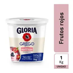 GLORIA - Yogurt Griego Frutos Rojos Pote 1 Kg