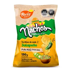 BUCKY - Nachos Jalapeños Snacks Bolsa 130 g