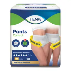 TENA - Pants Control Talla M Pack 8 Und