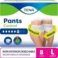 TENA - Pañal para Adulto Talla L Empaque 8 Und
