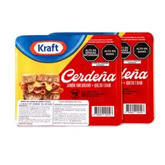 KRAFT - Pack Jamón + Queso Edam Empaque 340 g