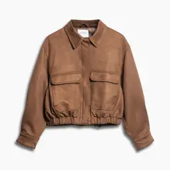 REDWOOD - Casaca Suede Bomber Mujer