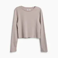 REDWOOD - Polo Manga Larga Crop Mujer