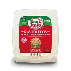 Don Italo - Raviolitos de Ricotta y Espinaca Bolsa 600 g