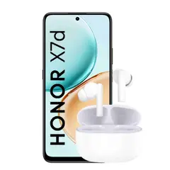 HONOR - Smartphone X7D 8Gb+256Gb Black + Earbuds