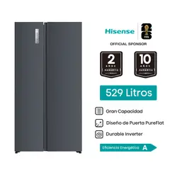 Hisense - REFRIGERADORA SIDE BY SIDE 529L