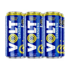 VOLT - Bebida Energizante Ginseng Sixpack Lata 473 mL