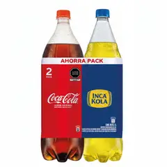 COCA COLA - Pack Gaseosa e Inca Kola Botella 1.5 L