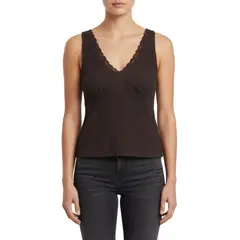 REDWOOD - Top Textura Encaje Mujer