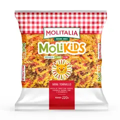 MOLITALIA - Pasta Molikids Mini Tornillo Bolsa 220 g