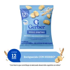 GERBER - Galletas Mini Marías Bolsa 40 g