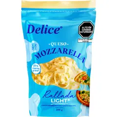 DELICE - Queso Mozzarella Rallado Light Doypack 200 g