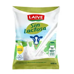 LAIVE - Leche Sin Lactosa Bolsa 800 mL