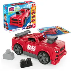 MEGA BLOKS - 3 en 1 Auto Arma y Acelera