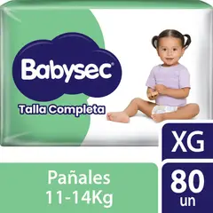 BABYSEC - Pañal Talla Completa G Empaque 80 Und