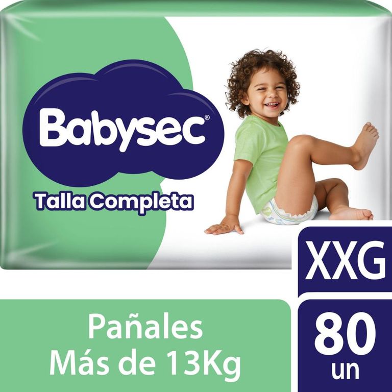 Pañal Talla Completa XXG Empaque 80 Und