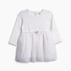 REDWOOD - Vestido Rib Tul Bebé Niña