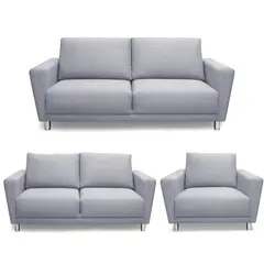 CASABELLA - Juego De Sala 321 Cordoba Gris