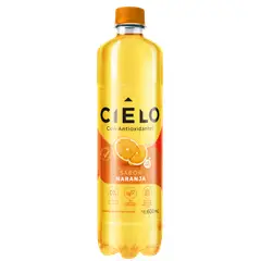 CIELO - Agua Saborizada Naranja Botella 600 mL