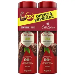OLD SPICE - Desodorante en Aerosol Leña Empaque 2 Und