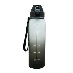 KEEP - Botella Medidas Rubber Negro 1L