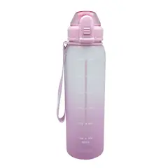 KEEP - Botella Medidas Rubber Rosado 1L