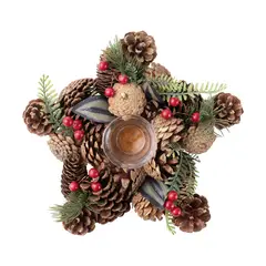 CASA JOVEN - Centro de Mesa Estrella de Una Vela Navidad