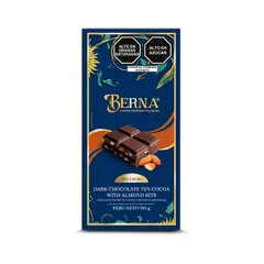 undefined - Tableta de Chocolate Bitter 72% con Trozos de Almendra Berna Caja 90 g