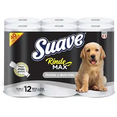 SUAVE - Papel Higiénico Rindemax Empaque 12 Und