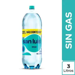 SAN LUIS - Agua Sin Gas Botella 3 L