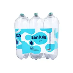 SAN LUIS - SIXPACK AGUA SIN GAS BT 3L