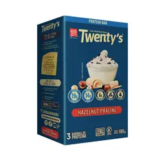 TWENTYS - Barras de Proteína Hazelnut Praline Caja 3 Und