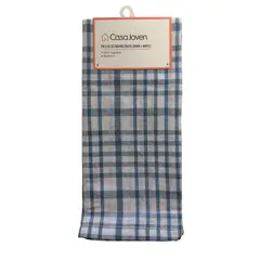 CASA JOVEN - Pack X2 Secadores Rayas Denim + Waffle