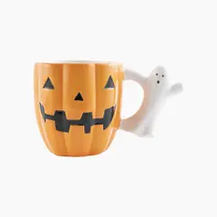 CASA JOVEN - Taza Mug Fantasmita y Calabaza Halloween 360 mL