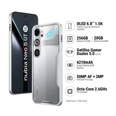 ZTE - Smartphone Nubia Neo 5 Gt 5G 8+256Gb Plateado