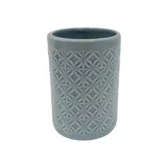 CASA JOVEN - PORTACEPILLOS CERAMICA ROMBOS DENIM