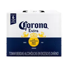 CORONA - Cerveza Extra Sixpack Lata 473 mL