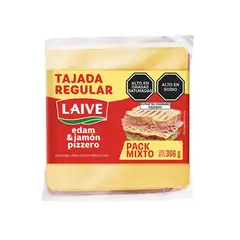 LAIVE - Queso Edam + Jamón Pizzero Pack 366 g