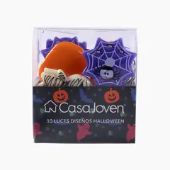CASA JOVEN - Pack x10 Luces Estilo Calabaza Halloween