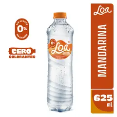 LOA - Agua Sabor Mandarina Botella 625 mL